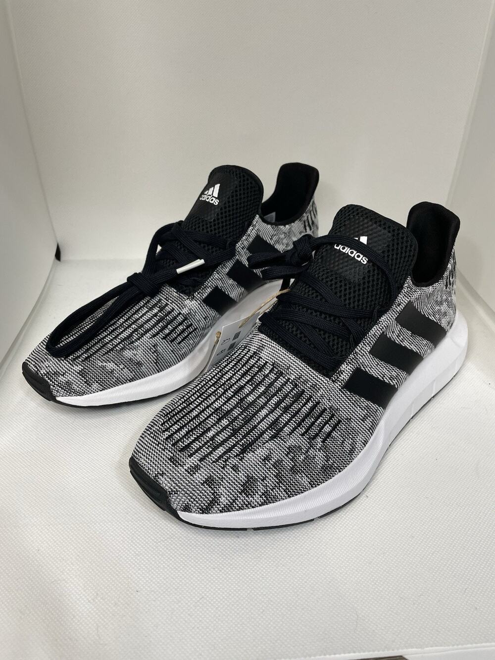 BNWT Adidas Swift Run 1.0 Black White - Mens 8.5